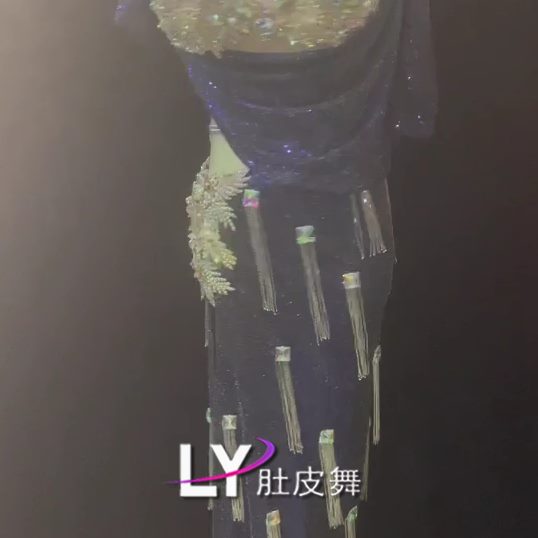东方民俗练功子袍子L带同款钻肚皮舞演出服娟套装肚皮舞Y表演服舞
