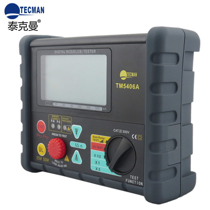 泰克曼数字式漏电保护开关测试仪TM5406A 电流可达500mA
