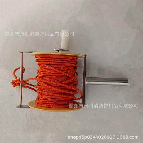 蚕丝测量绳4mm*50M体育测绘绳手持式丈量尺耐高压绝缘测距绳