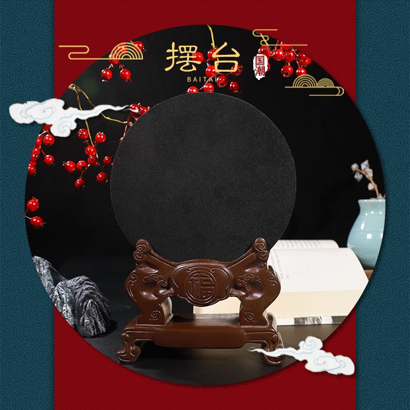商务出国送老外中国风礼品水晶浮雕工艺品办公室书房装饰品摆件