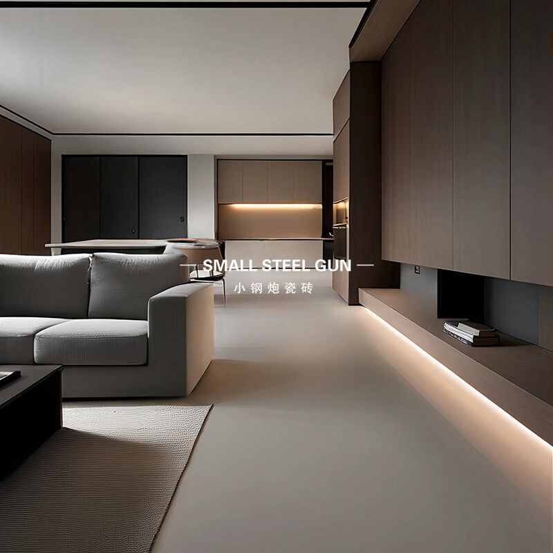 意式极简奶咖600x1200微水泥客厅瓷砖 卧室厨房卫生间阳台墙地砖