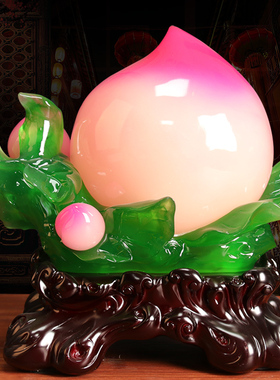 寿桃摆件祝寿吉祥礼物送老人长辈爷爷奶奶60 70 80岁生日大寿礼品