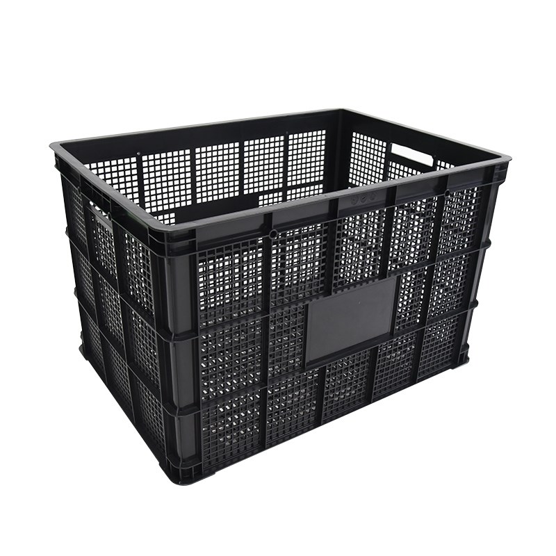 塑料周转筐黑色1米加厚水果运输筐服装收纳周转筐物流仓储配送框