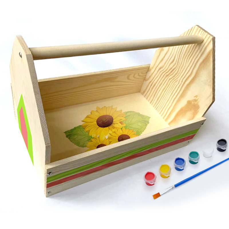 儿童木工工具盒材料包实木箱幼儿园小学生劳动课亲子手工制作创客