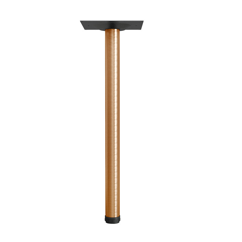 不锈钢吧台腿支撑柱家具支撑腿可调节电脑桌脚餐台脚金属支架定制