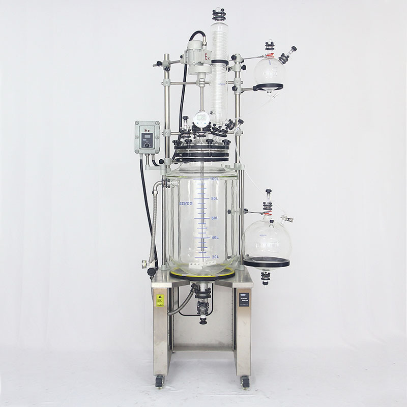 供应玻璃反应釜，10L 20L 30L 50L 100L玻璃反应釜厂家供应senco