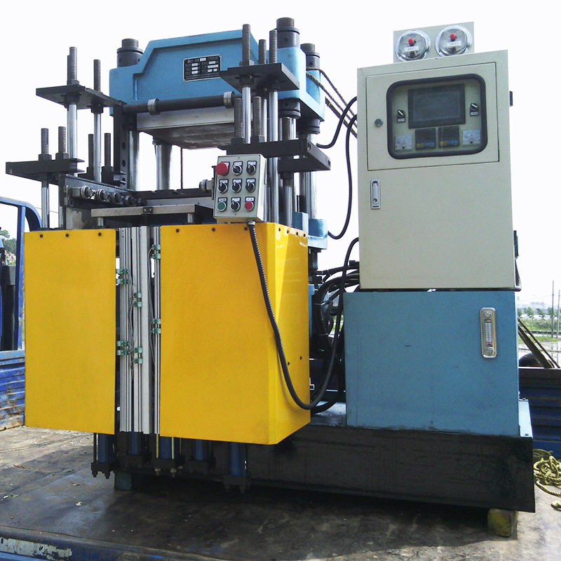 08SKM平板硫化机 200吨精简型-三开 模带产品顶出橡胶加硫成型机