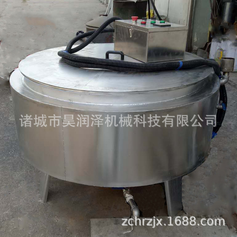 厂家供应 猪手去毛松香锅 优质不锈钢封头 电加热导热油松香锅