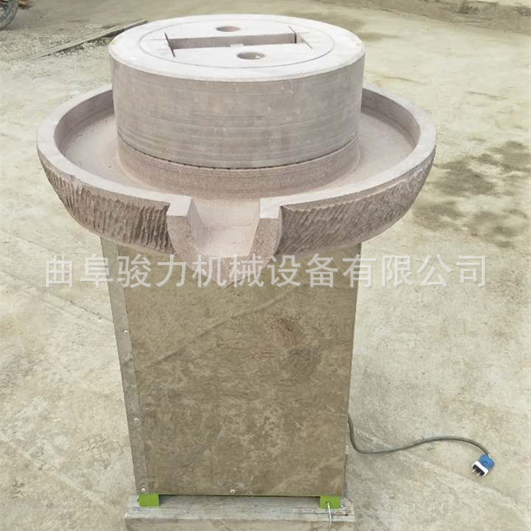 火锅店用芝麻酱机石磨豆浆芝麻酱石磨机旋转圆盘老式石磨机厂家