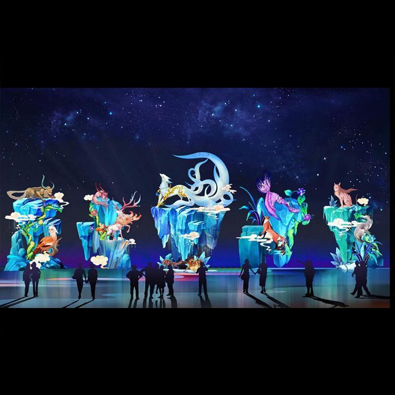 广西山海经系列大型节日花灯春节元宵节户外防水传统彩灯景区亮化