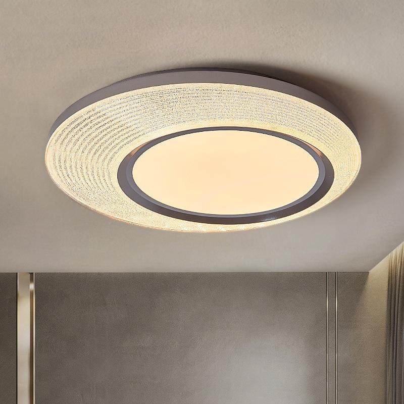 中山家装简约后现代超薄吸顶灯圆形卧室书房吸顶灯小户型灯具