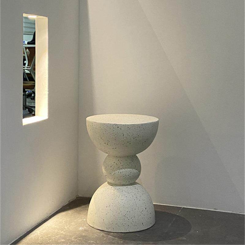 轻奢简约沙发边几小户型家用客厅创意茶几边桌咖啡馆小圆桌沙漏凳