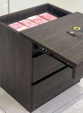 【M01】暗格床头柜纯实木橡胶木轻奢简约置物私房钱保险柜床头柜