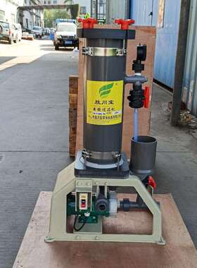 胜川宝镀铬专用PVC过滤机铬酸过滤机PVDF泵浦过滤机灰色PVC桶过滤