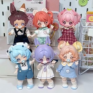 正版邦倪甜点幼稚园盲盒12分BJD可动人偶手办公仔女生日礼物摆件