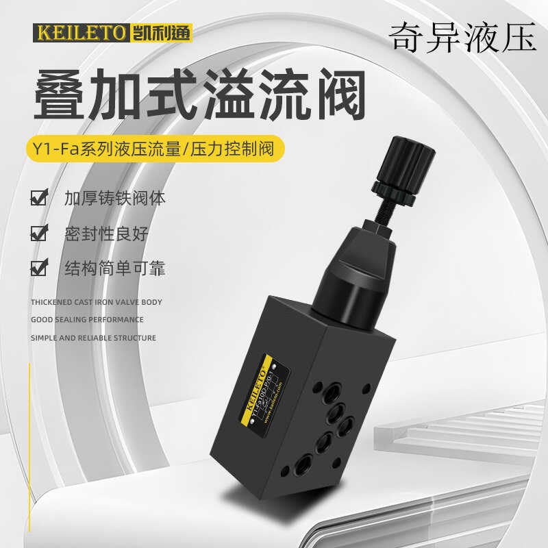 凯利通叠加式溢流阀Y1-Fa6Dp-P/A/B-0-1 Y1-Fa10D-P/AB-0-1 AB B