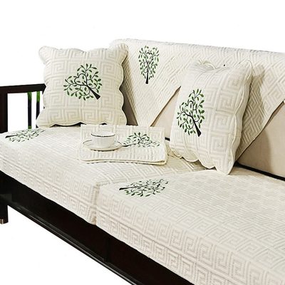 新中式垫现代中式坐垫四季通用防滑木质沙发巾靠背垫实木沙发套罩