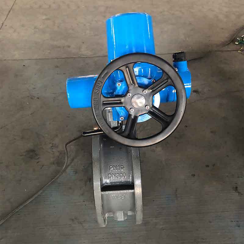 电动铸钢法兰蝶阀  智能一体化阀门软密封厂家天津D941X-16C/10C