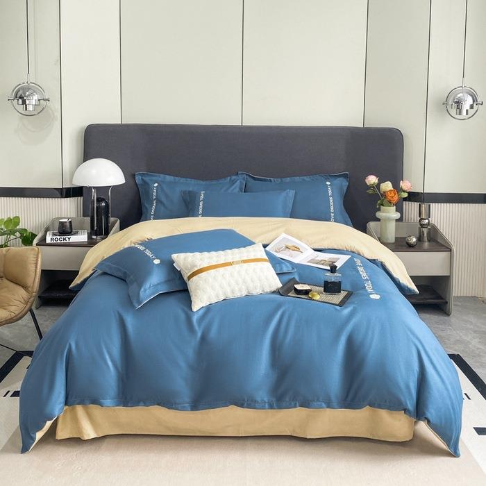 四件套床上用品23水洗棉磨毛床单人学生宿舍三件套被套被罩4纯色