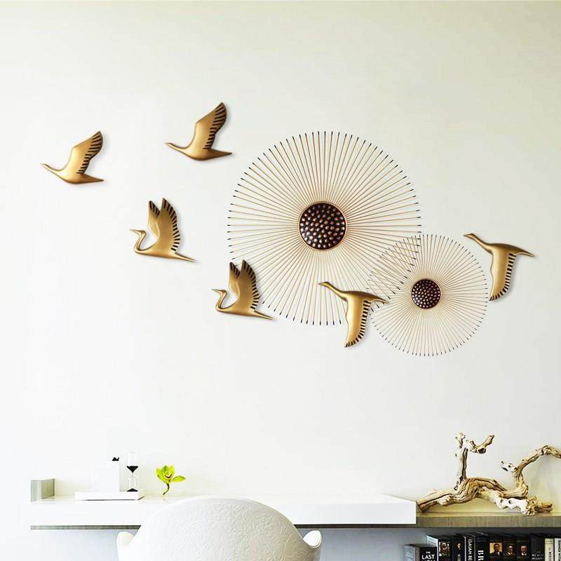 客厅墙面装饰品壁饰金属铁艺餐厅挂件玄关卧室房间欧式创意墙饰