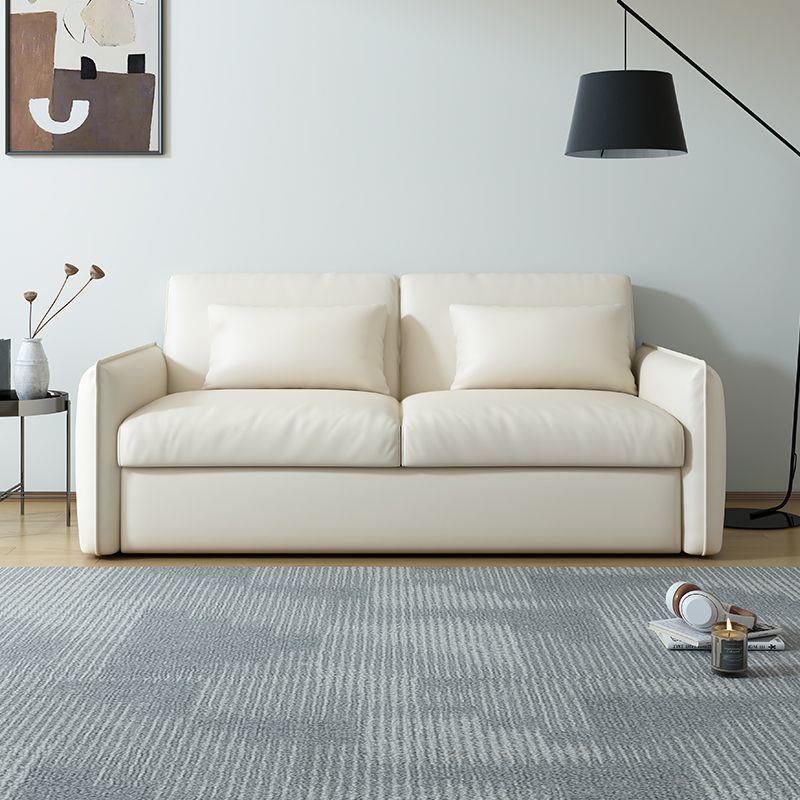 2025新款客厅奶油沙发床床垫翻转可折叠多功能小户型双人两用沙发