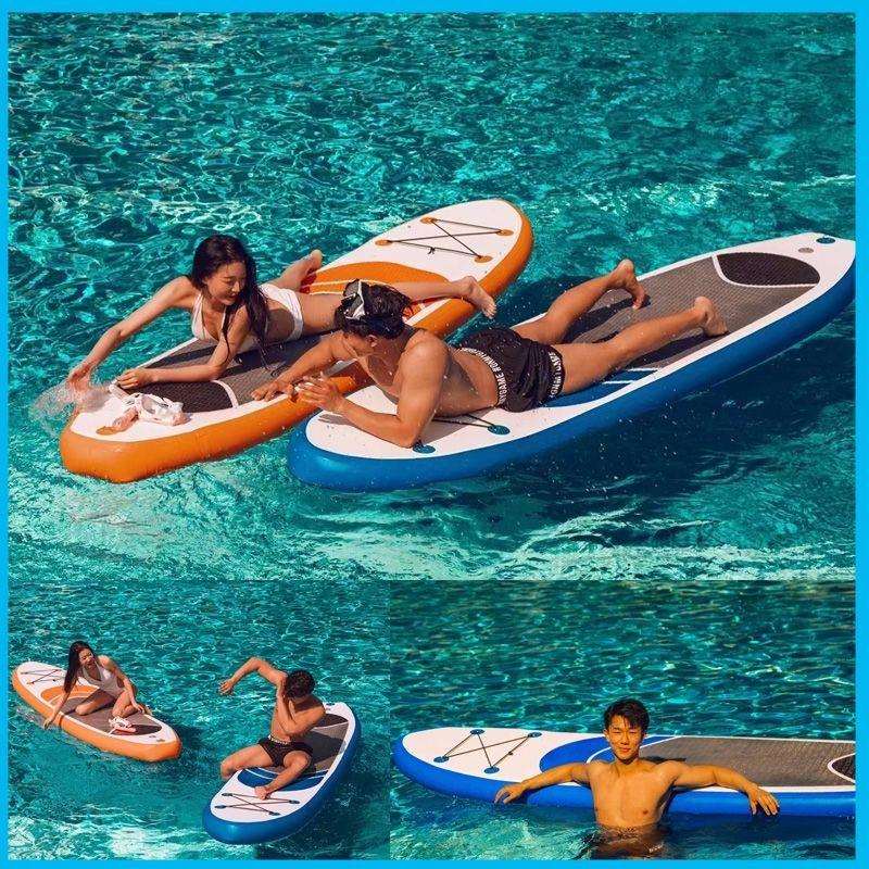 25年新款加厚双层初学者充气桨板站立式冲浪板划水板滑水户外