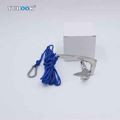 不锈钢316布鲁斯锚小船用锚皮划艇锚充气浮排舢板充气艇船锚跨境