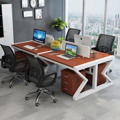 职员办公桌员工电脑桌椅组合现代办公家具电脑屏风卡座工作位桌子