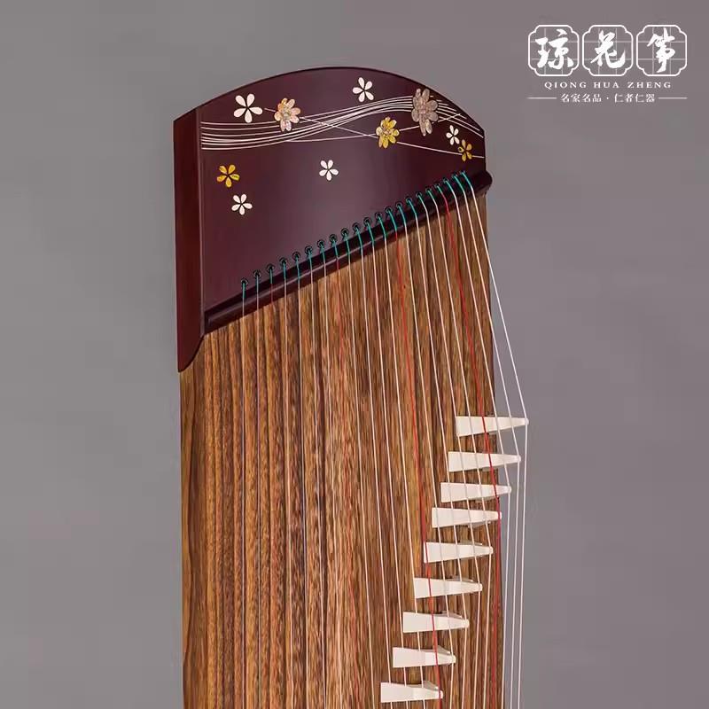 琼花古筝 醉花涧 古筝初学者小古筝便携式108厘米21弦短筝