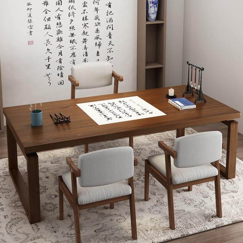 新中式书法桌家用书画桌实木腿大书桌书房写字桌书法案台简易国学,3C数码配件,USB灯,淘宝优惠券,粉丝福利购,淘宝优惠卷