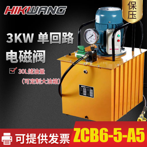 ZCB6-5-A5电磁阀脚踏3kw单回路电动泵浦超高压油泵 电动液压泵