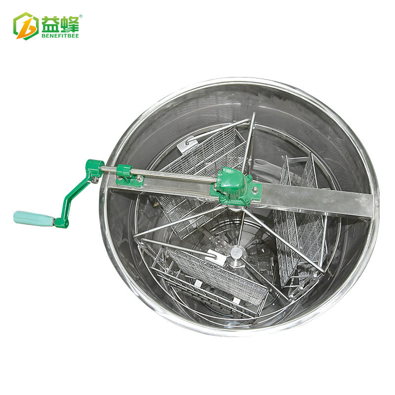 3框手动自翻盖纯不锈钢翻脾摇蜜机养蜂工具蜂蜜摇蜜桶离心机