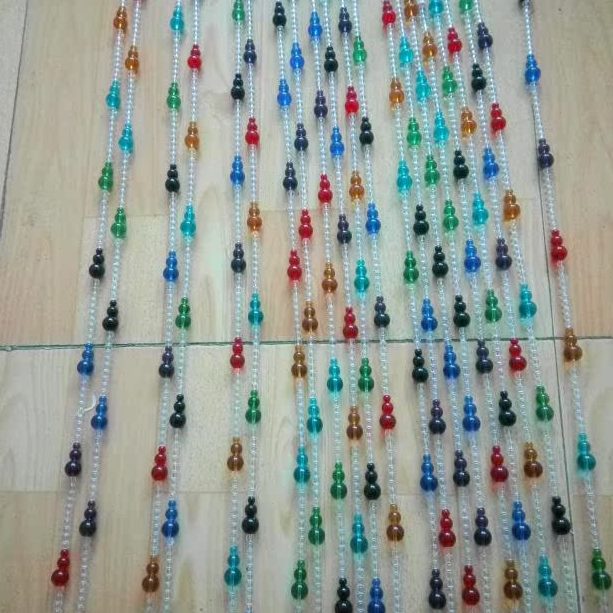 水晶珠子客厅背景葫芦水晶帘帘成品珠帘七彩隔断门帘玄关装饰挂帘