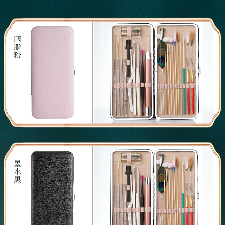 打挖儿耳扣毛毛掏耳神器鹅踩挖专业发光采掏耳朵棒毛采耳工具套装