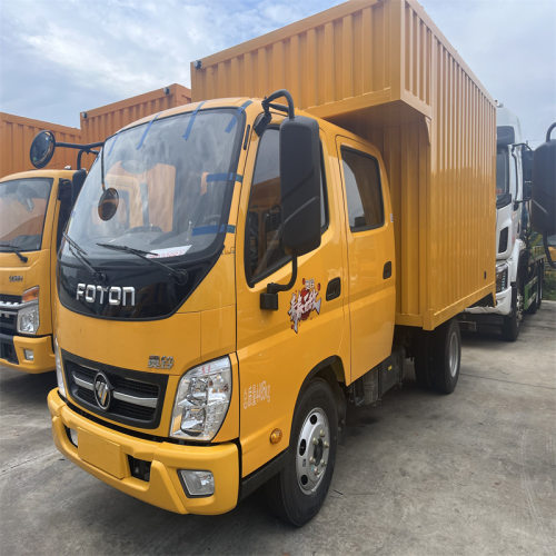 FOTON双排货车 3吨厢式运输车 冷链保温车 冷藏车 自卸翻斗车