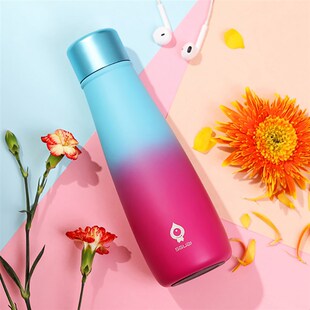 智能保温杯小水怪男触摸感温提醒喝水女士不锈钢便携学生水杯