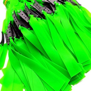 新猫头鹰扁皮筋4020宽大拉力耐用两节大锥度防冻加厚荧光绿扁皮筋