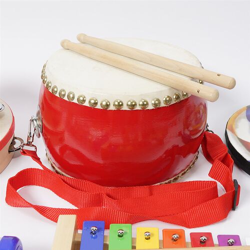 奥尔夫乐器打击堂鼓儿童玩具鼓器材幼儿园音乐Q区材料手拍小鼓打