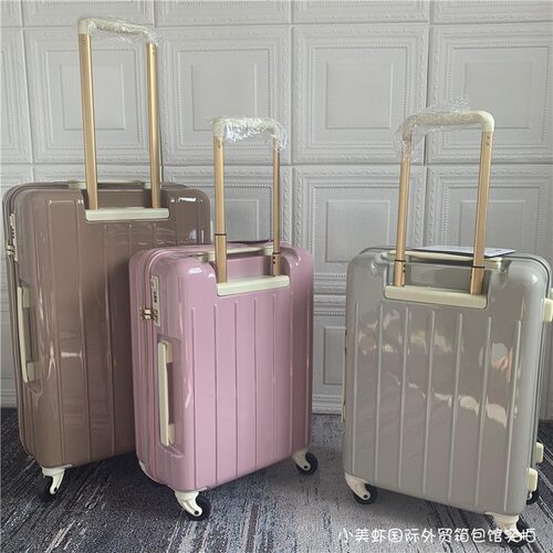 INS新款行李箱纯PC超轻网r红拉杆箱HINOMOTO密码登机旅行箱20/24