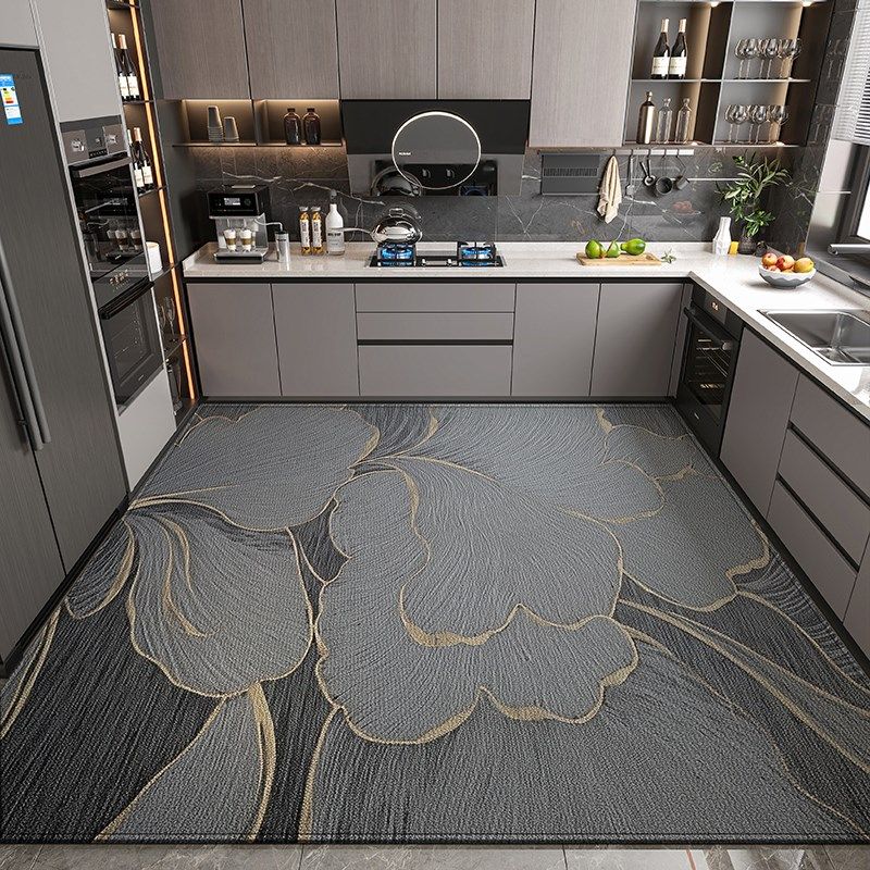 厨房地垫防滑防油可擦免洗地毯家用门口防水脚垫耐脏门垫满铺垫子,居家布艺,厨房地垫,淘宝优惠券,粉丝福利购,淘宝优惠卷
