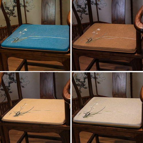 中式红木沙发坐垫古典实木家具椅垫圈椅垫太师椅餐椅官帽椅垫定制