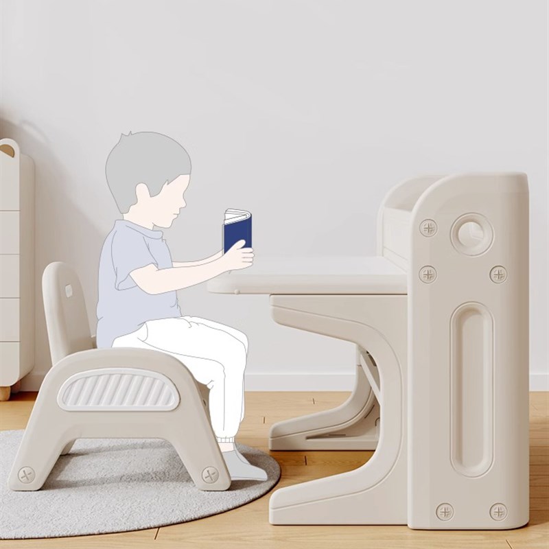 哈比树儿童学习桌子幼儿园专用卧室可折叠桌椅套装宝宝画画书桌