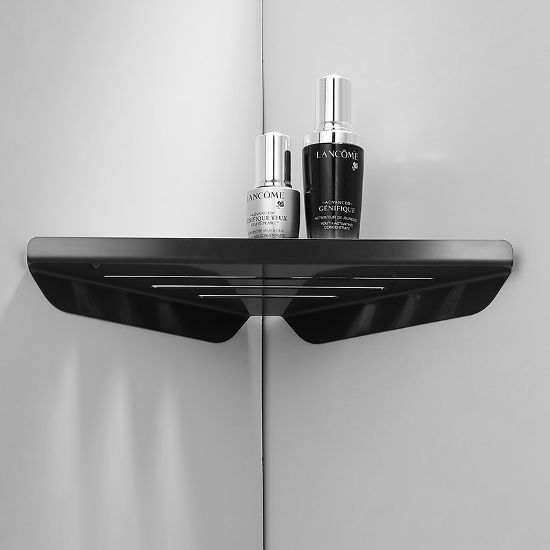 枪灰色免打孔浴室三角架304不锈钢洗漱台卫生间置物架洗手间角架