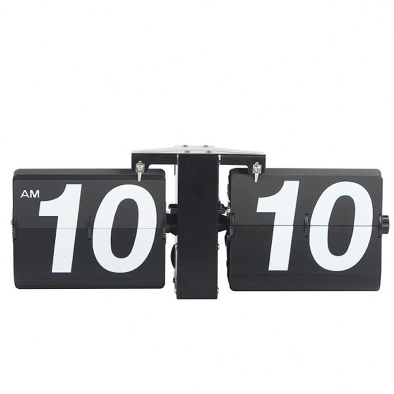 欧式自动翻页钟表小天平翻牌座钟覆古客厅简约家居摆件Z王自如同