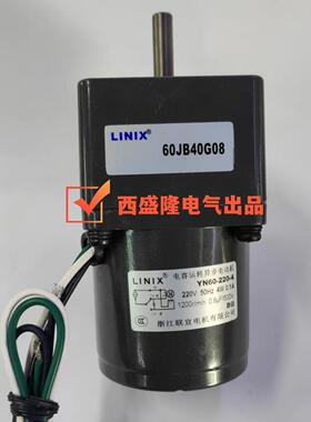 电机异步交流减速电机YN60-220-4/60JB10G08噪音低环保