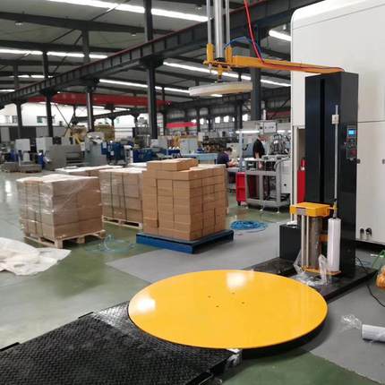 压顶缠绕膜打包机托盘缠膜机TP1650纸箱裹膜机全自动缠绕膜包装机