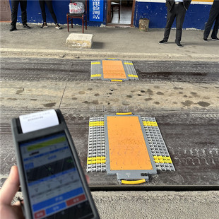 汽车轮轴检重仪货车超重检测无线便携式称重仪100吨移动式地磅