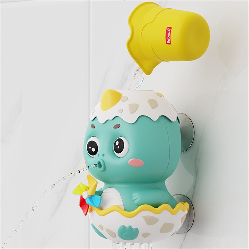 婴儿洗澡玩具儿童沐浴戏水恐龙男孩女孩戏水滑道转转乐6个月宝宝