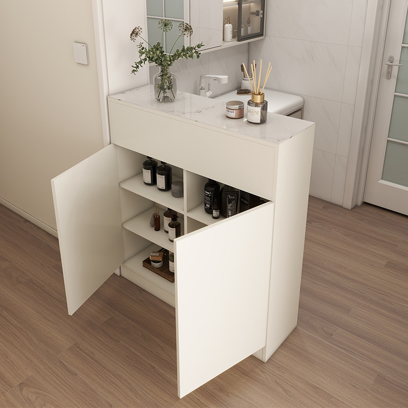 实木门厅玄关隔断柜卫生间储物收纳柜门口双M面柜浴室边柜侧柜定