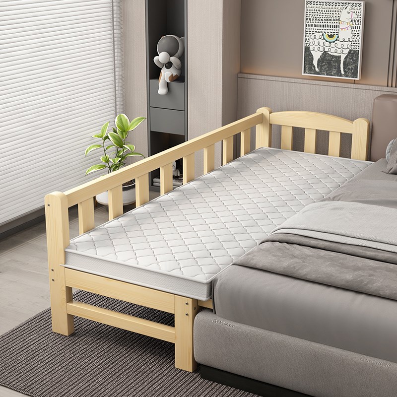 儿童拼接床实木婴儿小床边加宽男孩女孩宝宝单人床可加长拼接大床